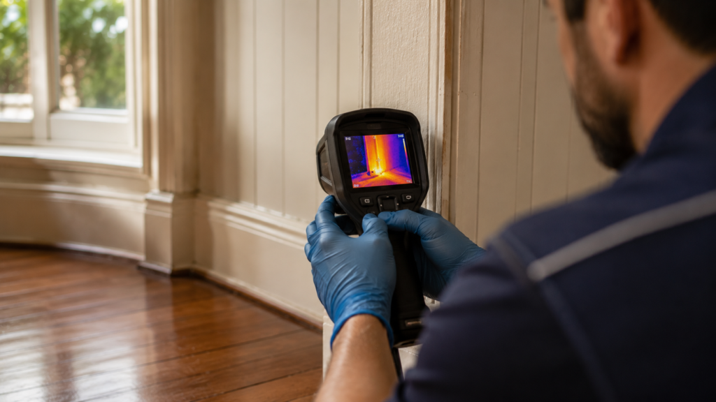 Termite inspection Mackenzie thermal imaging technician